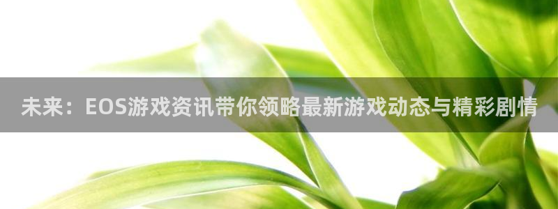 星欧娱乐平台负责人：未来：EOS游戏资讯带你领略最新游戏动态